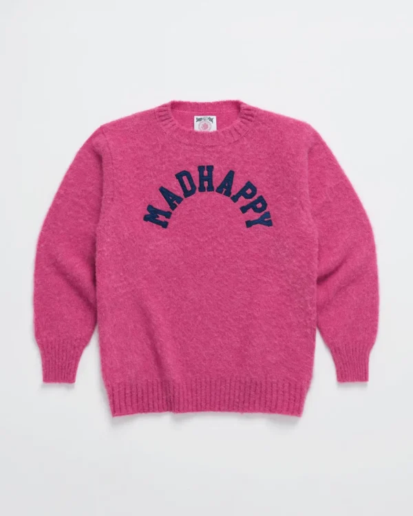 Carnation Madhappy Arch Shetland Wool Crewneck - Madhappy Sale