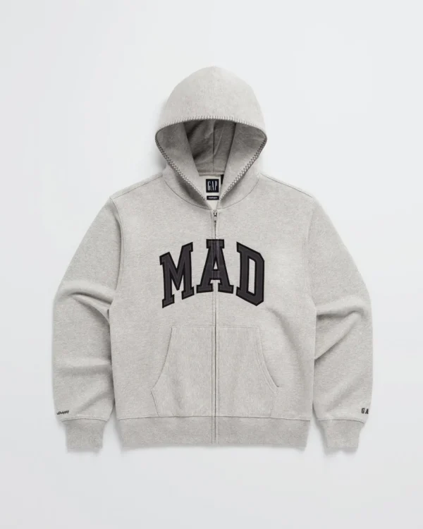Grey Madhappy & Gap Mad Full Zip Hoodie - Madhappy Sale