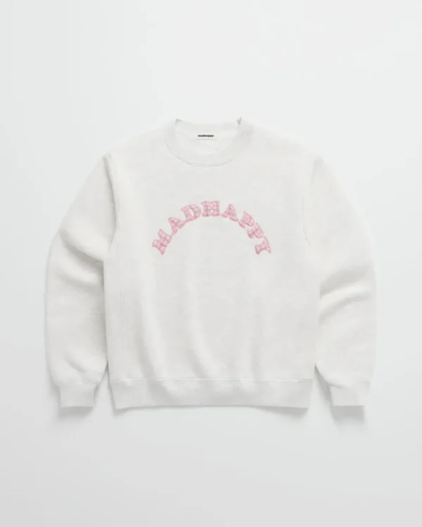 Heather Madhappy Plaid Cooper Fleece Crewneck - Madhappy Sale
