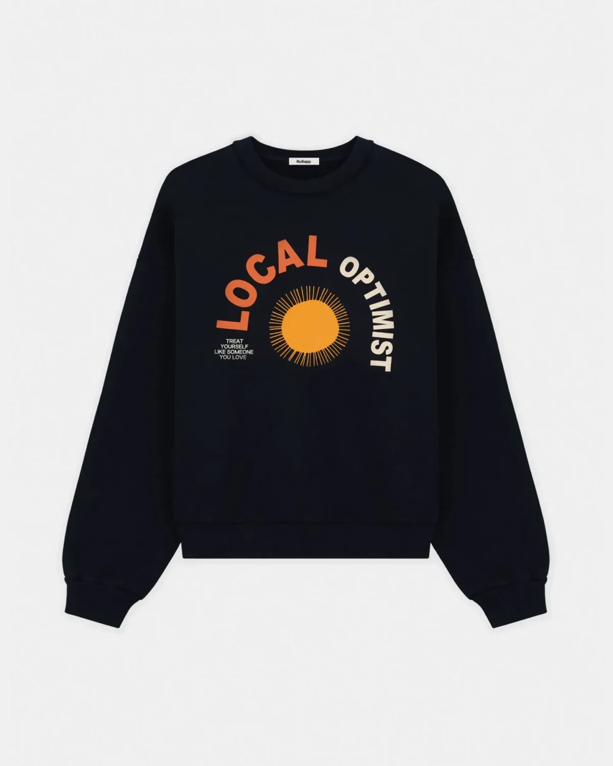 Navy Madhappy Local Optimist Sun Fleece Crewneck - Madhappy Sale