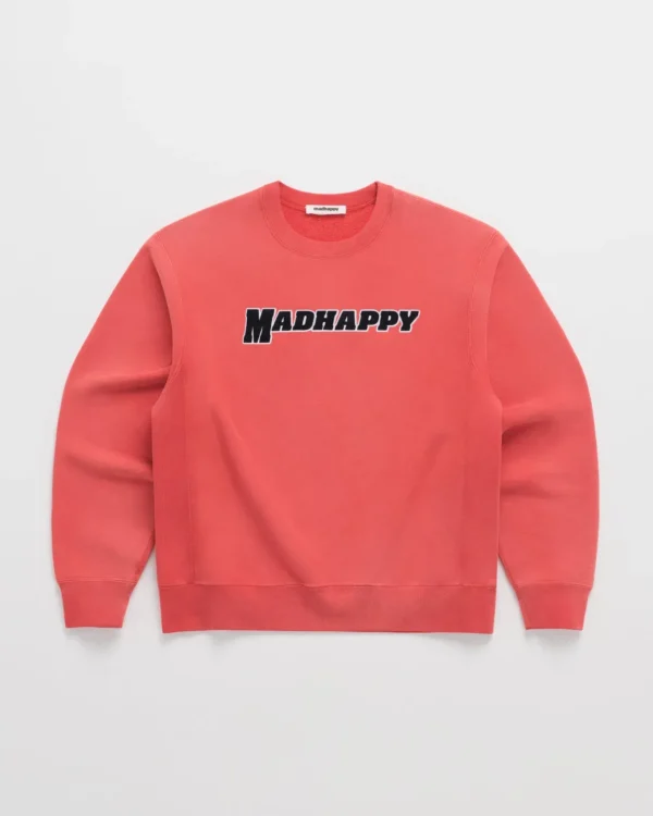 Scarlet Madhappy Homecoming Heavyweight Crewneck - Madhappy Sale
