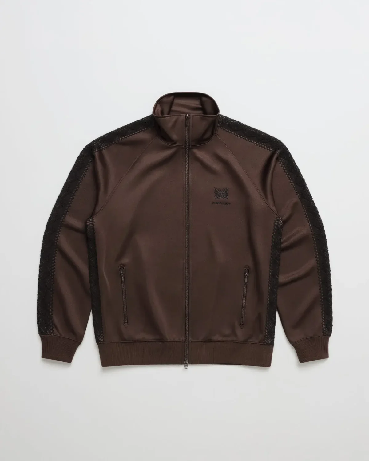 Dark Coffee Madhappy Needles Lace Track Jacket - Madhappy Sale