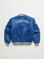 Elysian Madhappy Dodgers Satin Baseball Jacket Back - Madhappy Sale