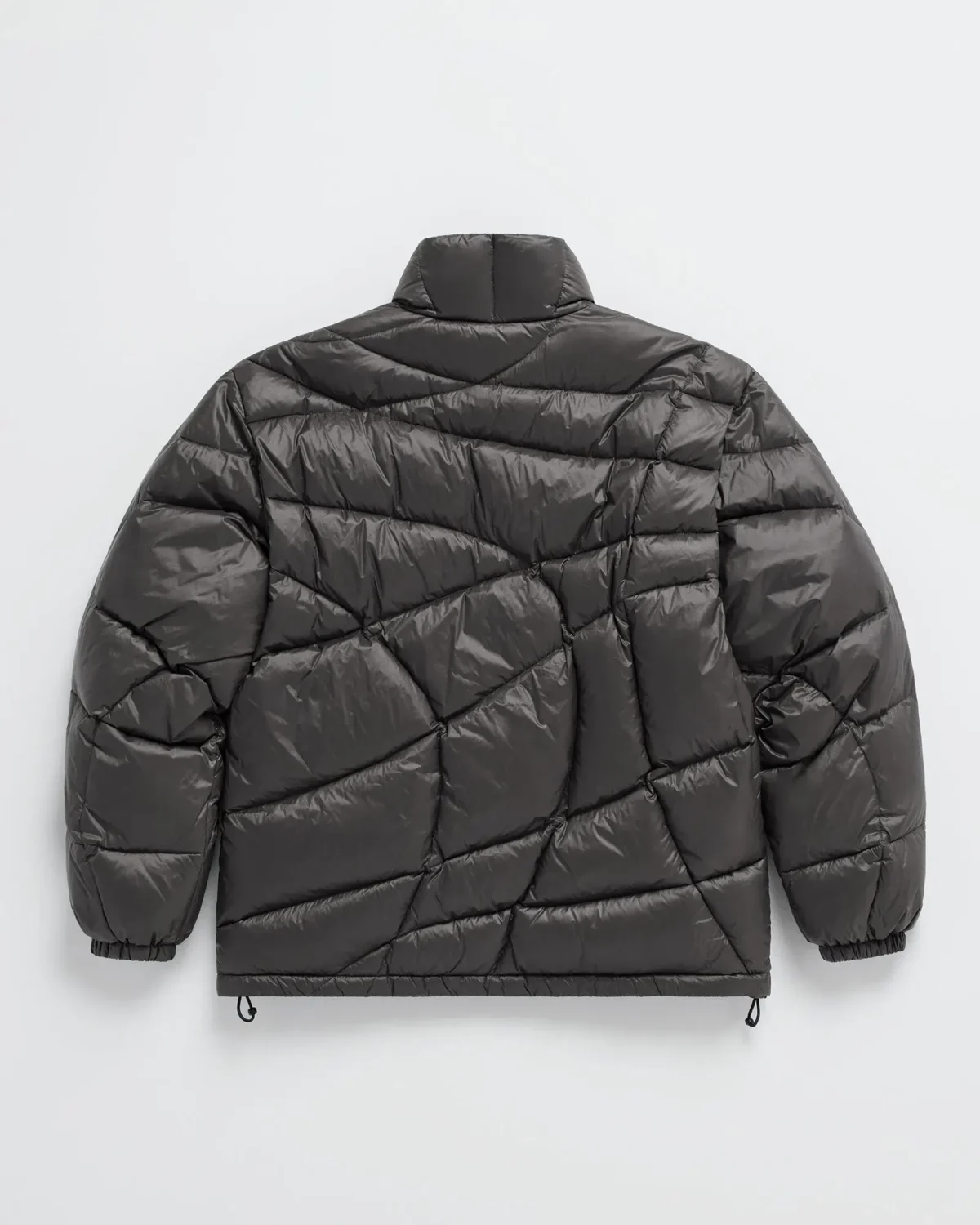 Graphite Madhappy Quilted Down Jacket Back - Madhappy Sale