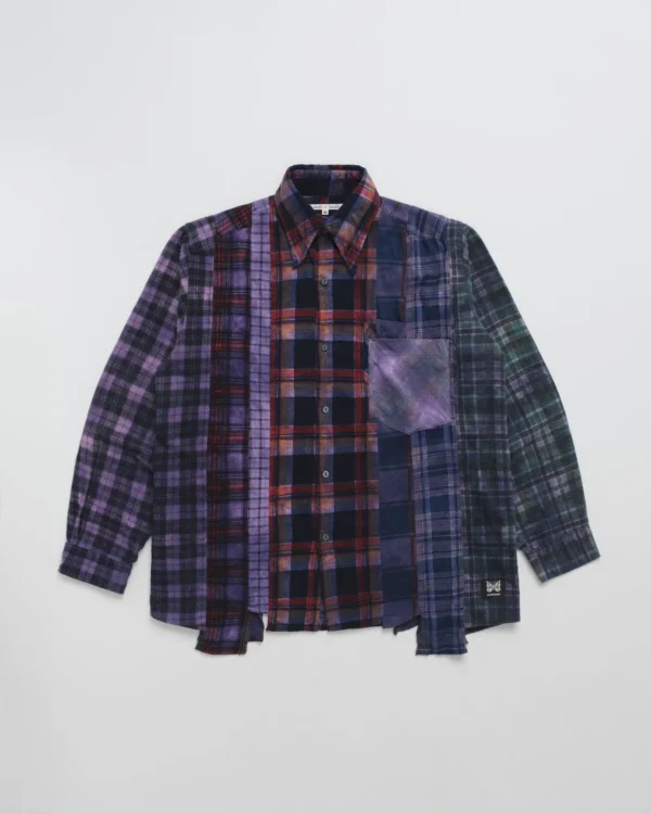 Plaid Tie-Dye Madhappy Needles Rebuild Plaid Shirt - Madhappy Sale